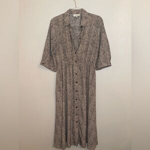 MELLODAY CHEETAH PRINT DRESS W/ POCKETS!!!!!